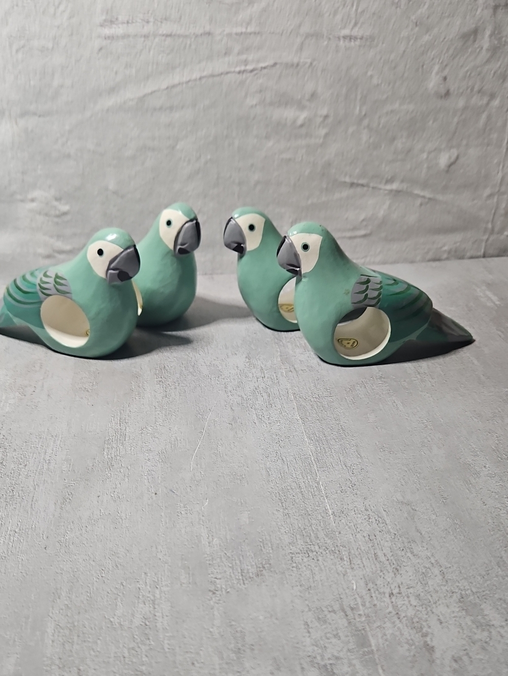 Parrot Napkin Rings (4)